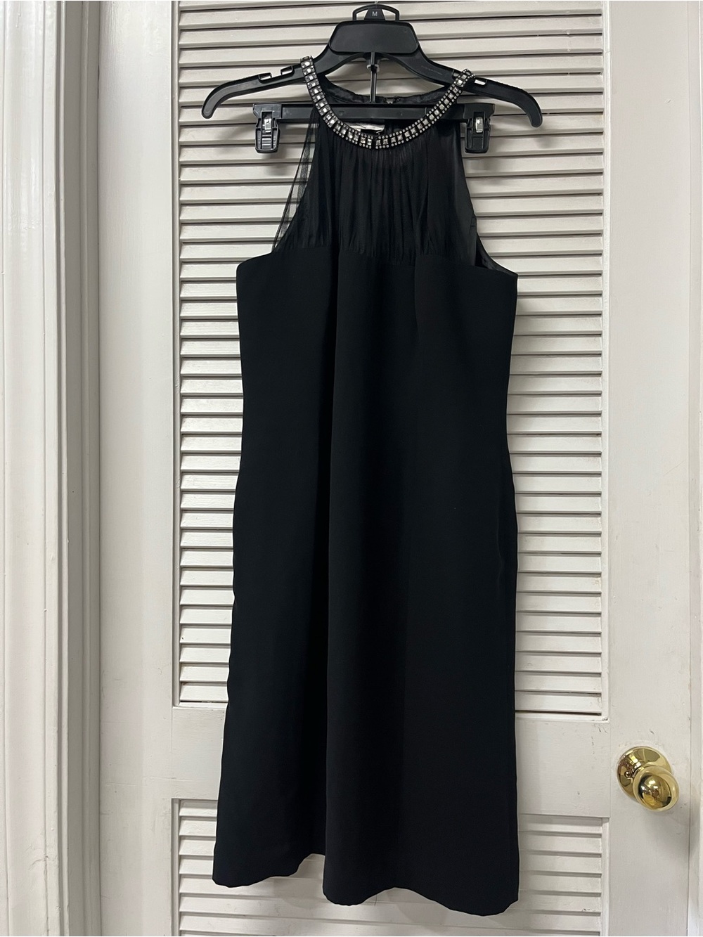 EVAN-PICONE ✨Beaded Halter Neck Black Mini Dress